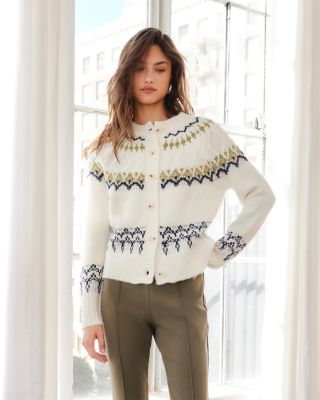 Astrid Fair Isle Cardigan Sweater 