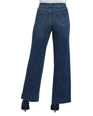 Teresa Mid Rise Wide Leg Jeans in Louvre Sapphire