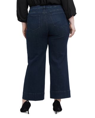 Teresa High Rise Wide Leg Jeans in Obsidian Blue