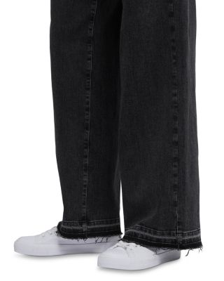 Teresa Mid Rise Wide Leg Jeans in Slate Stone