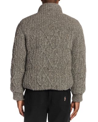 Wool Cable Knit Cardigan