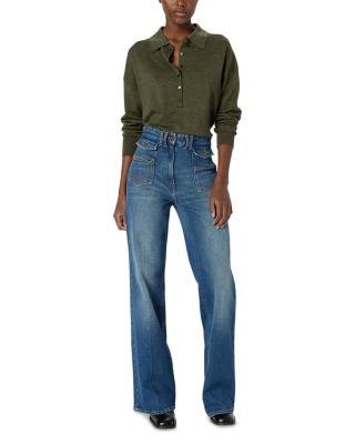 Emeline Merino Wool Polo Sweater