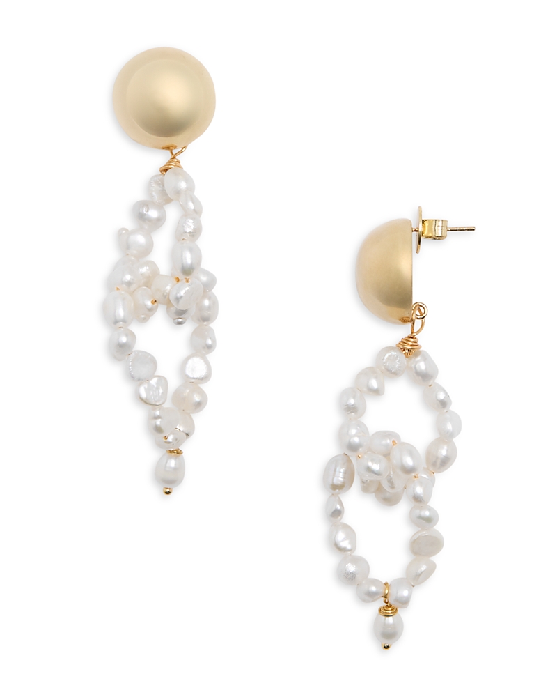 Pearl Octopuss.y Pearl Octopuss. Y Cultured Freshwater Pearly Grape Earrings In Silver