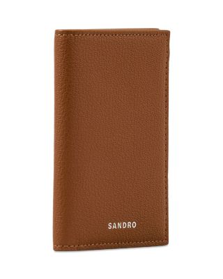 Grained Leather Foldable Card Holder
