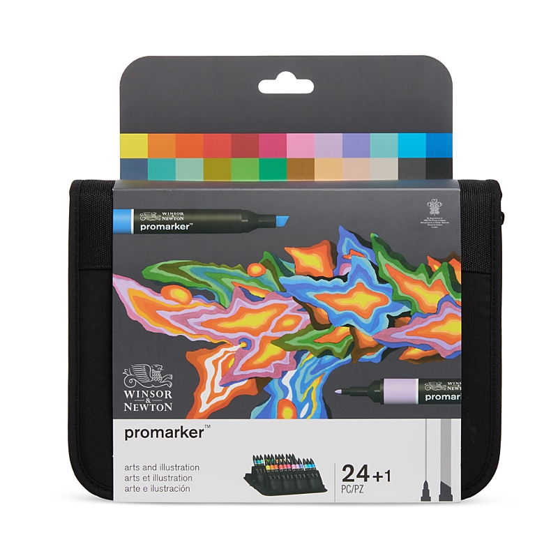 Winsor & Newton 24 Piece Promarker Wallet Set In Multi