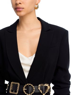 Gold Belt Scrunched Cheyenne blazer