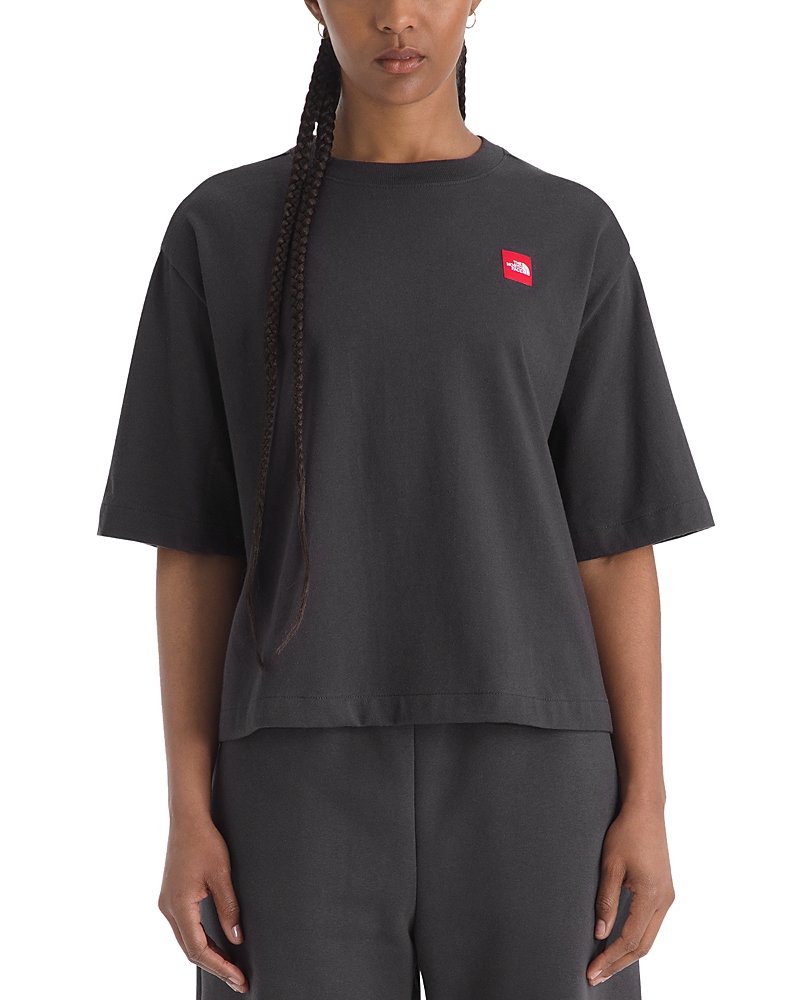 The North Face Tnf Red Box Tee In Black