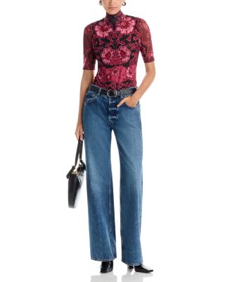 Mesh Elbow Sleeve Tee