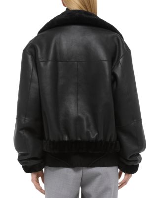 Reversible Shearling Bomber Jacket