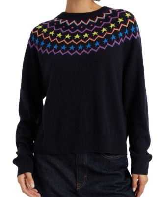  Women's Wool Cashmere Star Yoke Sweater
