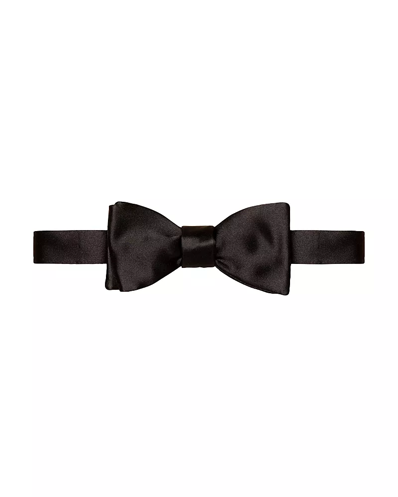 Eton Ready Tied Slim Satin Silk Bow Tie