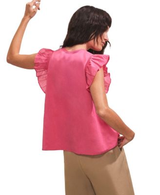 Cotton Frill Sleeve Top