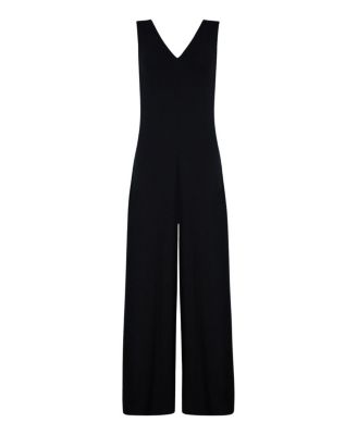 Jersey Sleeveless V-Neck Jumpsuit
