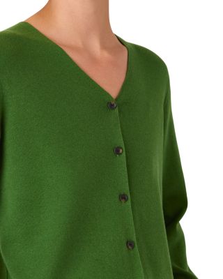 V Neck Button Front Cardigan