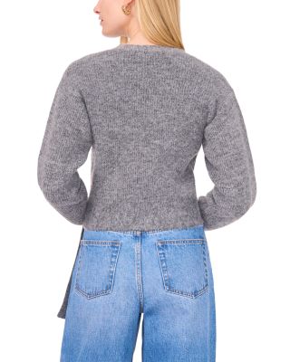 Crossover Cropped Sweater