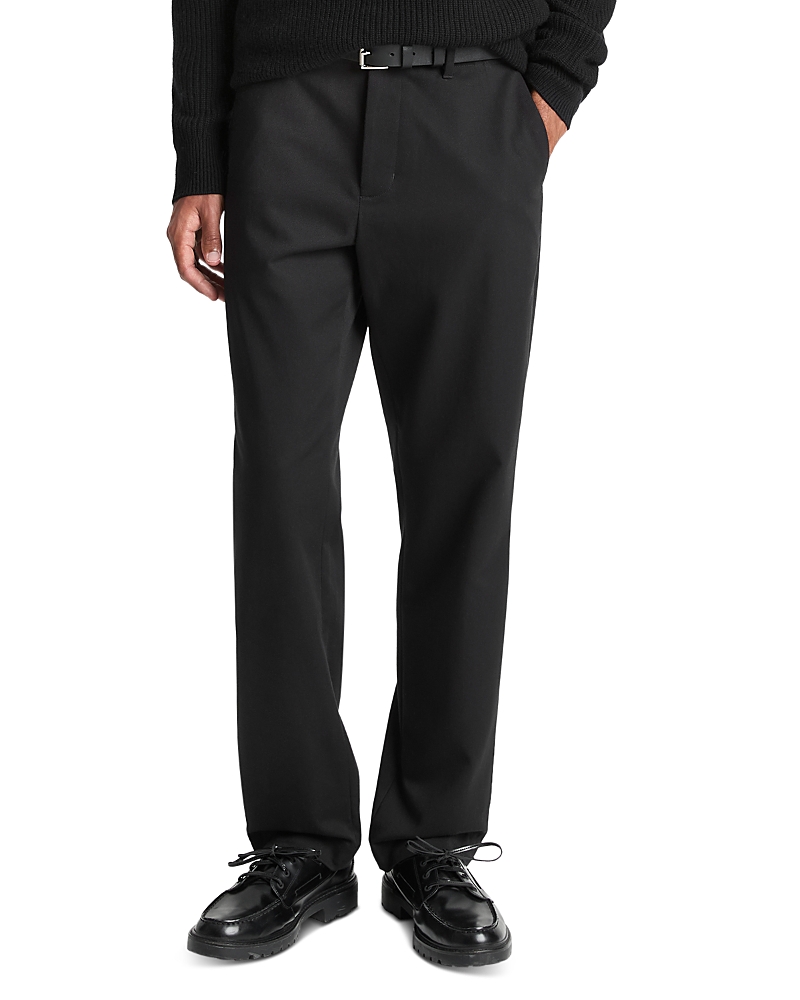 Vince Owen Officer Regular Fit Chino Pants In Black