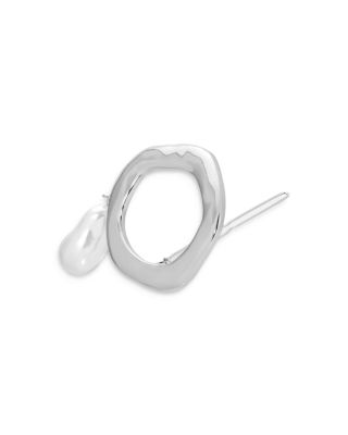 Cultured Freshwater Pearl Circle Barrette