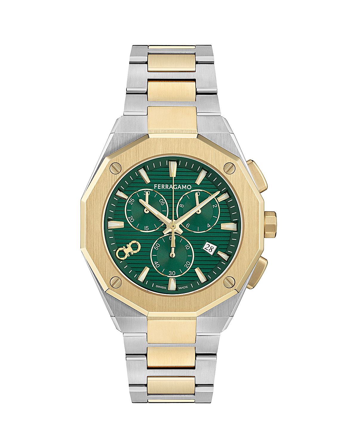 Ferragamo Edge Chrono Bracelet Watch, 42mm