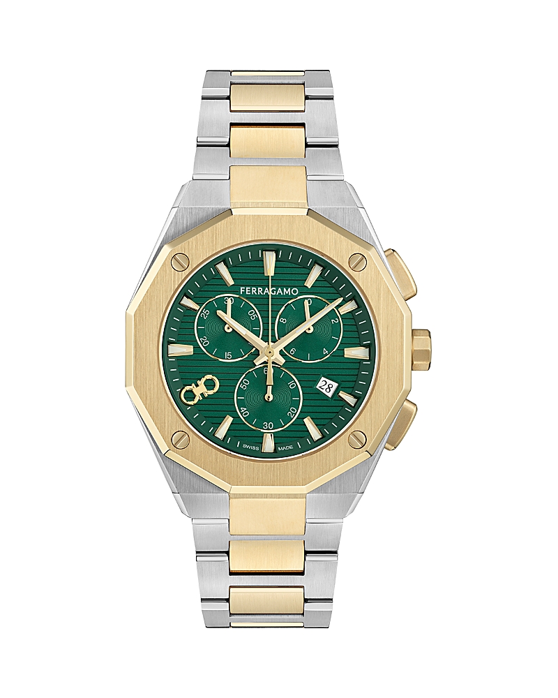Ferragamo Edge Chrono Bracelet Watch, 42mm · OS