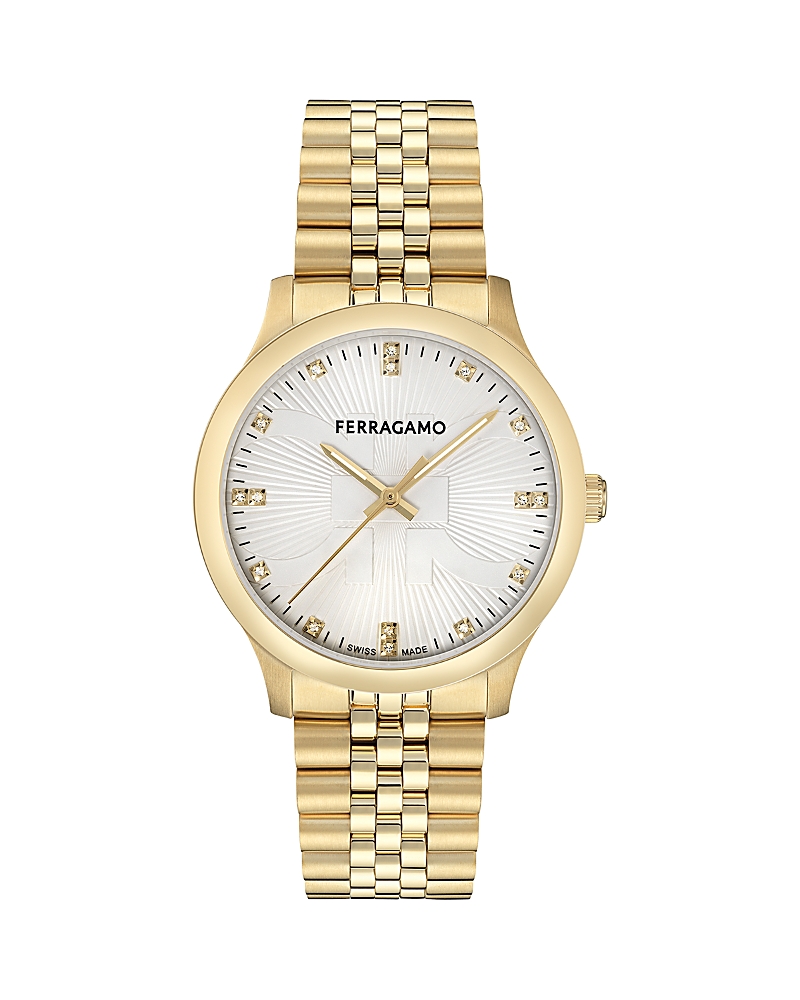 Ferragamo Duo Diamond Watch, 40mm
