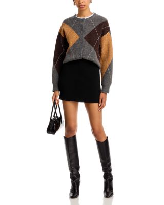 Vivia Argyle Cardigan Sweater
