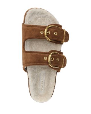 Women's Prue Shearling Buckled Sandals