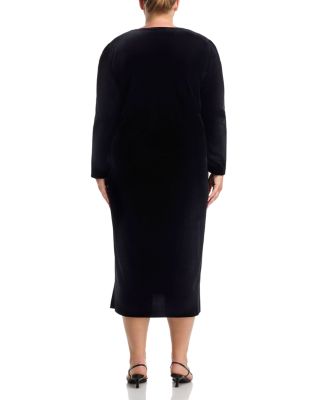 V Neck Long Sleeve Dress