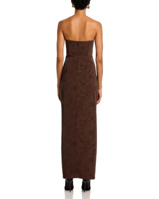 Alfie Faux Suede Maxi Dress