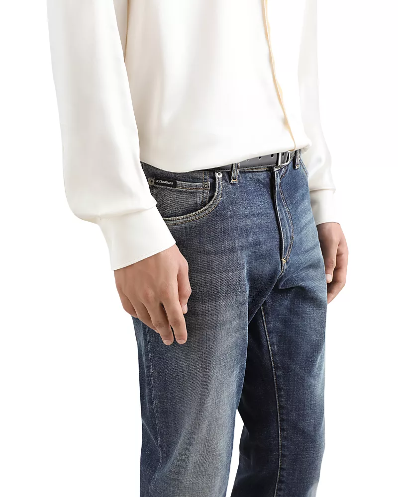 Dolce & Gabbana Slim Fit Jeans in Navy