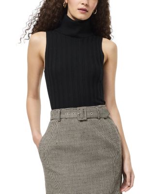 Padma Fine Knit Turtleneck Tank Top