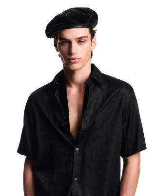 Zig Zag Jacquard Regular Fit Button Down Shirt