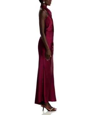 Draped Halter Gown - Exclusive