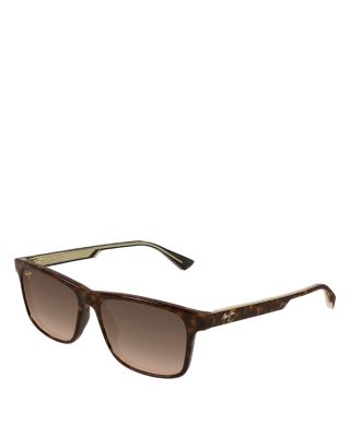 Okina Rectangle Sunglasses, 55mm
