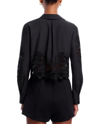 Seychelle Lace Crop Blouse