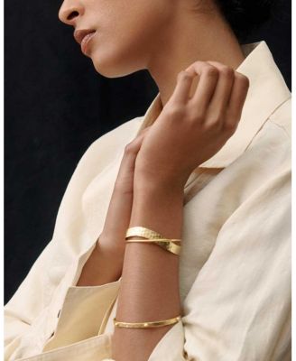 Evenness Hammered Bangle Bracelet