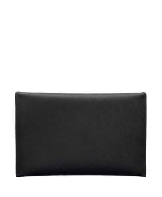 Saffiano Leather Envelope Clutch