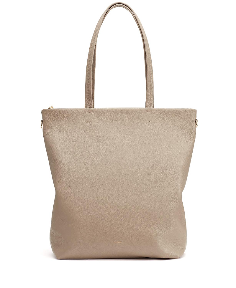 Cuyana Tall Easy Zipper Tote In Gray