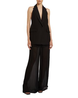 Body Black Sleeveless Blazer