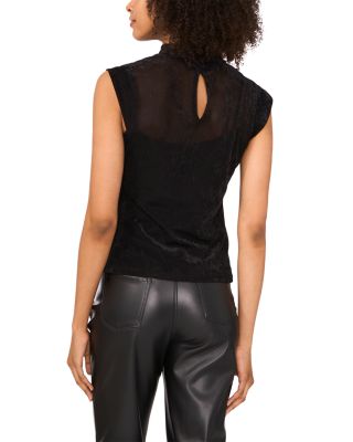 Sleeveless Mock Neck Top