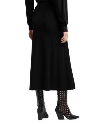 Side Slit Midi Skirt