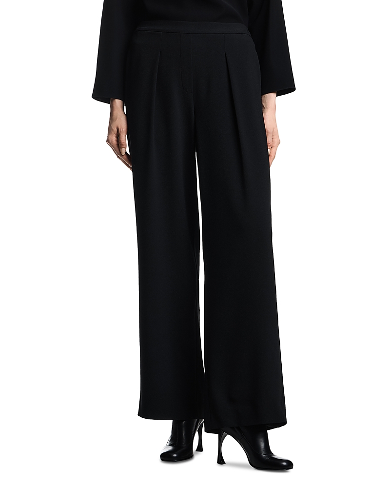 Emporio Armani Wide Leg Pants In Green