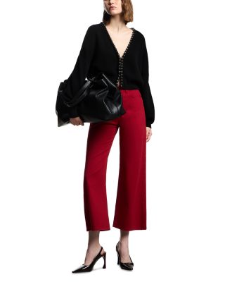 Metallic Sphere Trim Sweater