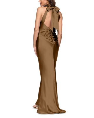 Sleeveless Satin Gown - Exclusive