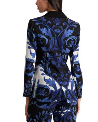 Breann Fitted Long Printed Blazer