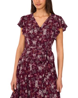 V Neck Button Down Maxi Dress