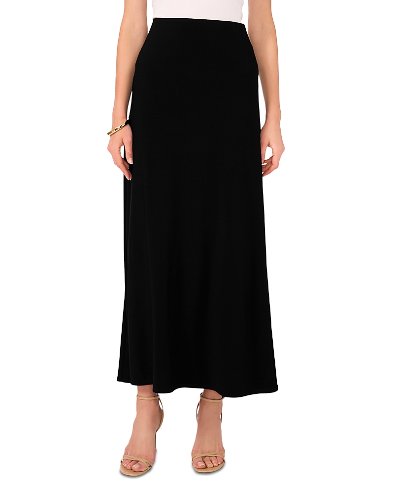 Vince Camuto Womens Slit Polyester Maxi Skirt In Black