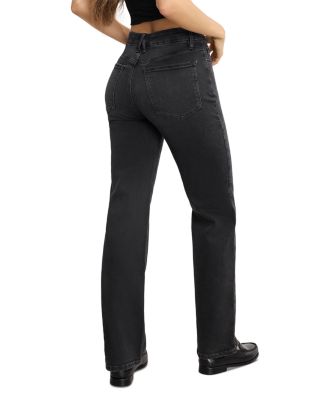 Soft Tech Good True Straight Jeans in Black343