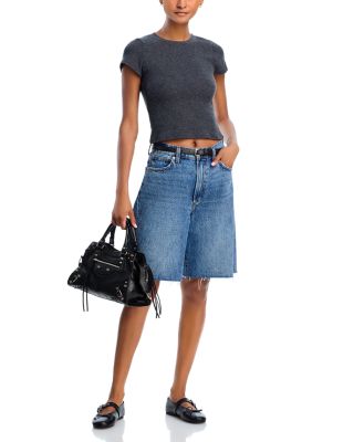 Gabby Rib Short Sleeve Crewneck Tee