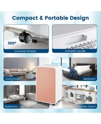  Portable 32 Pints/Day Dehumidifier for Home Basement with 3 Modes