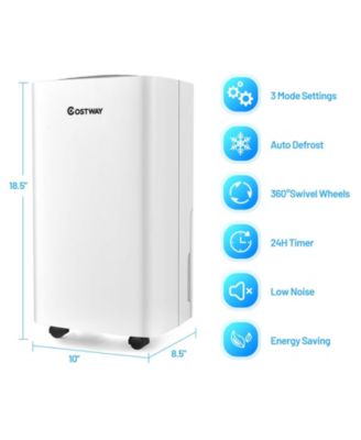  24 Pints 1500 Sq. Ft Portable Dehumidifier For Medium To Large Spaces